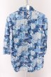 画像4: Luv maison シャツ.ボタニカル総柄六分袖 /ブルー/44 O-22-06-13-070-Lu-sh-YM-ZT319 (4)