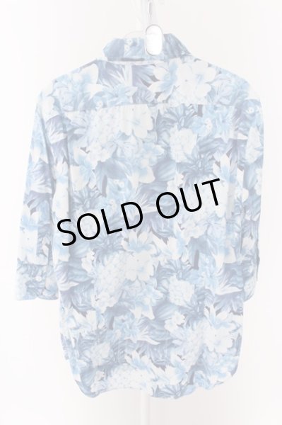 画像4: Luv maison シャツ.ボタニカル総柄六分袖 /ブルー/44 O-22-06-13-070-Lu-sh-YM-ZT319 (4)