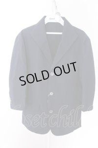 【SALE】GOSTAR DE FUGA ジャケット.ストレッチシアサッカーイタリアンカラー7分袖 /ネイビー/46 O-22-06-13-076-GO-ja-YM-ZT385
