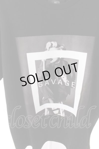 画像2: ATTI Tシャツ.SAVAGE ストレッチワイド /ブラック/- O-22-06-13-080-ET-ts-YM-ZT381 (2)