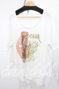 【SALE】Roen Tシャツ.maria big /ホワイト/L O-22-06-15-026-Ro-ts-YM-ZT336