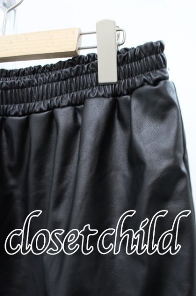 画像2: LEGENDA スカート.PUショートラップ /ブラック/ O-22-06-15-031-LE-pa-YM-ZT-ML022 (2)