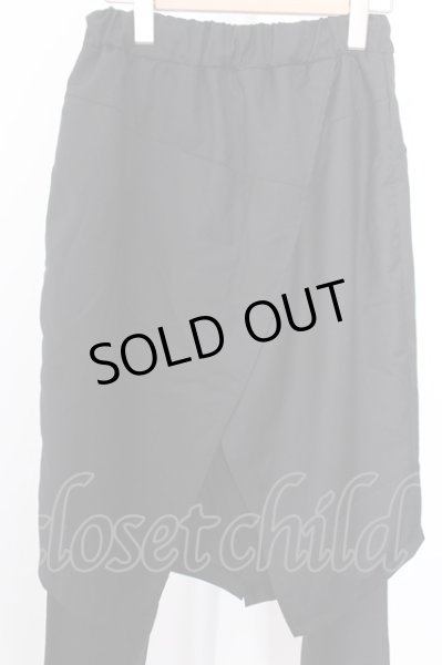 画像4: CHAOFENGBAO パンツ.レギンスレイヤードフラップ /ブラック/M O-22-06-17-027-CH-pa-YM-ZT362 (4)