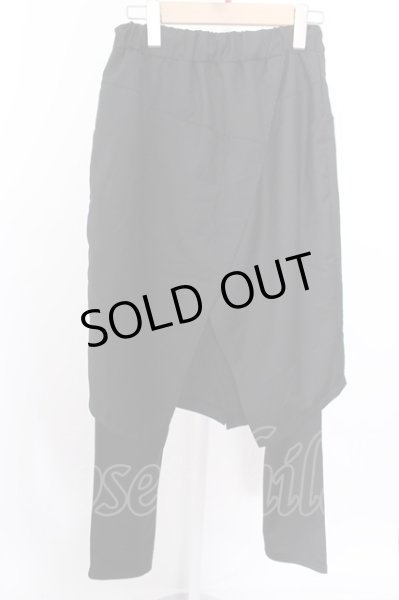 画像5: CHAOFENGBAO パンツ.レギンスレイヤードフラップ /ブラック/M O-22-06-17-027-CH-pa-YM-ZT362 (5)