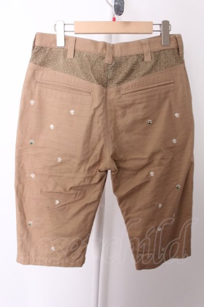 画像5: ARMED パンツ.スカル刺繍クロップドチノ /ベージュ/1 O-22-06-17-075-AR-pa-YM-ZT325 (5)