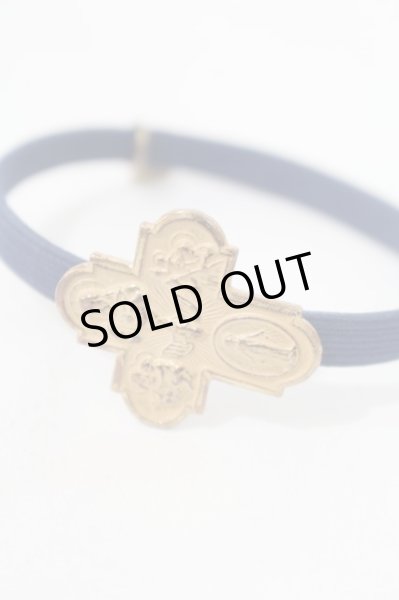 画像2: NO ID. ブレスレット.クロスチャームゴム /ブルー/F O-22-06-17-090-NO-za-YM-ZT412 (2)