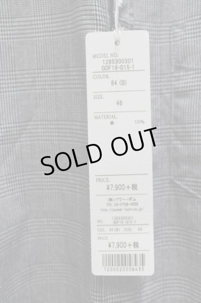 画像4: GOSTAR DE FUGA シャツ.ワイドカラー長袖 /グレー/46 S-22-06-18-1037-GO-sh-KN-ZT305 (4)