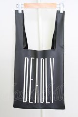 【SALE】Deadly Claris バッグ.レザープリント /ブラック/- T-22-06-24-029-DE-za-KN-ZT309