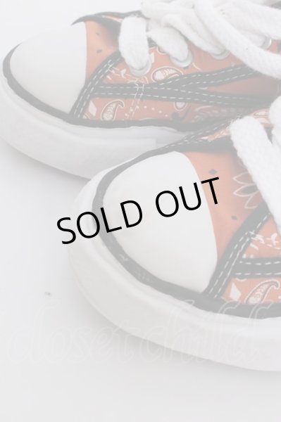 画像5: Maison MIHARAYASUHIRO スニーカー.BANDANA HI-PETERSON- /オレンジ/40 T-22-06-24-039-MA-za-KN-ZT2000 (5)