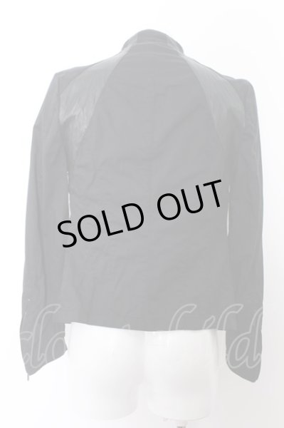 画像4: GalaabenD ジャケット.ラム切り替えボトルネックライダース /ブラック/m O-22-06-26-071-Ga-ja-YM-ZT335 (4)