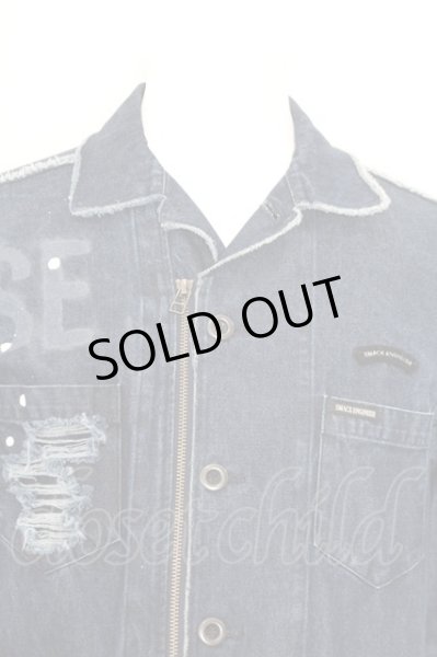 画像2: SMACK ENGINEER コート.BROKEN ZIP COAT /インディゴ/L O-22-06-26-076-SM-ja-YM-ZT507 (2)