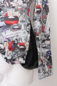 画像4: 【セール】JURY BLACK ジャケット.総柄シャツ /パターン/M O-22-06-26-019-JU-ja-YM-ZT319