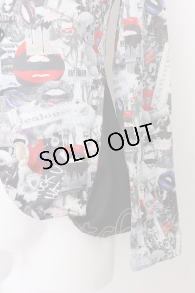 画像4: JURY BLACK ジャケット.総柄シャツ /パターン/M O-22-06-26-019-JU-ja-YM-ZT319 (4)