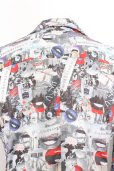 画像5: 【セール】JURY BLACK ジャケット.総柄シャツ /パターン/M O-22-06-26-019-JU-ja-YM-ZT319