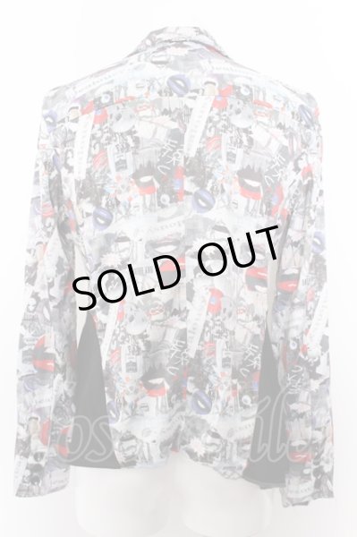 画像6: JURY BLACK ジャケット.総柄シャツ /パターン/M O-22-06-26-019-JU-ja-YM-ZT319 (6)