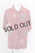 【SALE】PROPA9ANDA シャツ.×Ju-ke CHINPEE RAD ALOHA /レッド/L O-22-06-27-026-PR-sh-YM-ZT328