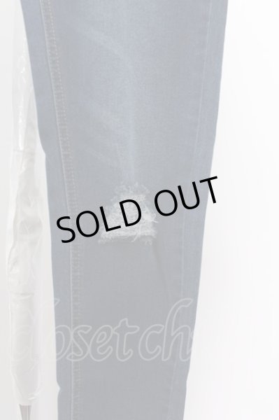 画像2: Roshell パンツ.クラッシュスキニーデニム /ライトインディゴ/S O-22-06-27-031-Ro-pa-YM-ZT318 (2)