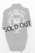 【SALE】KRY clothing シャツ.NAMIDA WORK　オープンカラー開襟 /ブラック/XXL O-22-06-27-074-KR-sh-YM-ZT392