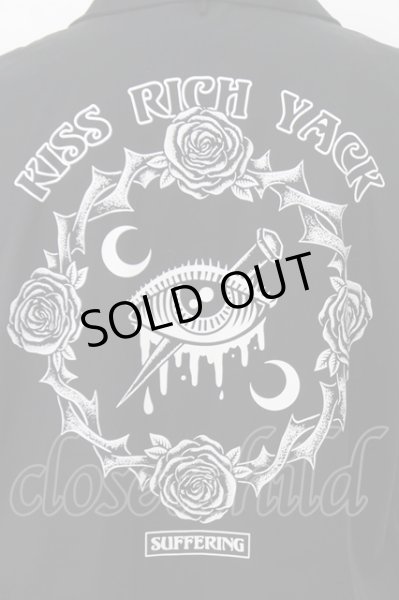 画像2: KRY clothing シャツ.NAMIDA WORK　オープンカラー開襟 /ブラック/XXL O-22-06-27-074-KR-sh-YM-ZT392 (2)