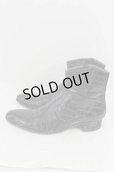 画像3: 5351pour les Hommes ブーツ.クロコ型押し /ブラック/46 T-22-06-29-026-53-sho-KN-ZT1000 (3)