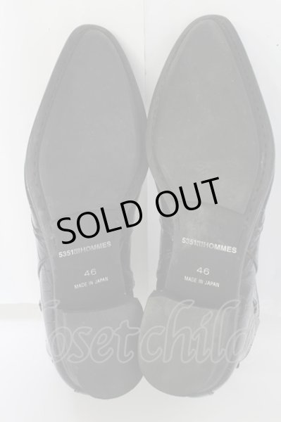 画像4: 5351pour les Hommes ブーツ.クロコ型押し /ブラック/46 T-22-06-29-026-53-sho-KN-ZT1000 (4)