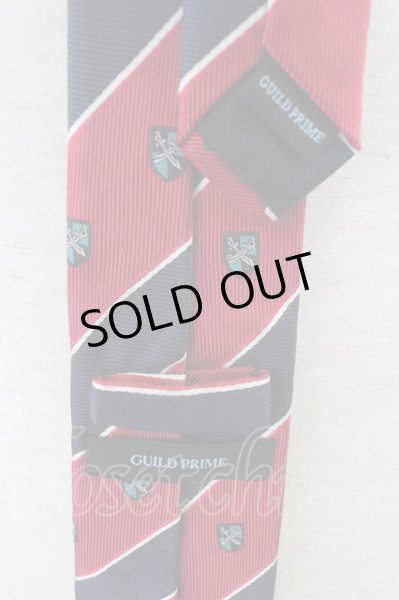 画像3: GUILD PRIME ネクタイ.シルク /レッド×ネイビー/- T-22-06-29-016-GU-za-KN-ZT286 (3)