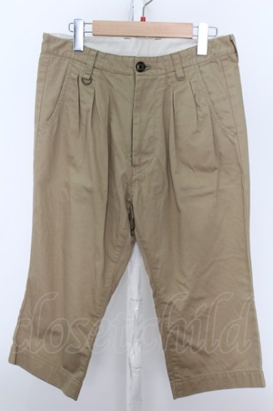 画像2: MENTAL(清春) パンツ.タックショートチノ /ベージュ/00 O-22-06-30-048-ET-pa-YM-ZT322 (2)