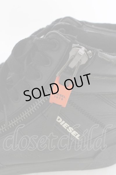 画像7: DIESEL スニーカー.ジップディテールレザーハイカット【現在買取対象外】 /ブラック/EUR43 T-22-07-01-008-DI-za-KN-ZT1000 (7)