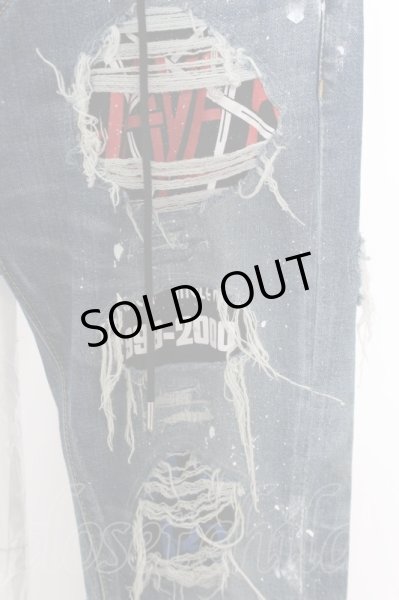 画像2: OVERDESIGN パンツ.POSER SKINNY ”ROCKSTAR” /インディゴ/W34 O-22-07-04-037-ET-pa-YM-ZT337 (2)