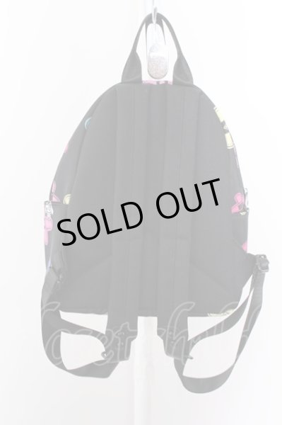 画像2: NieR CLOTHINGバッグ.ばんそうこう総柄ミニリュック /ブラック/ O-22-07-07-050-SE-ba-YM-ZT033 (2)