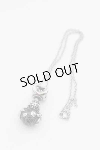 画像2: NieR CLOTHINGネックレス.ブラックフェイス /ブラックｘシルバー/ O-22-07-07-078-SE-za-YM-ZT412 (2)