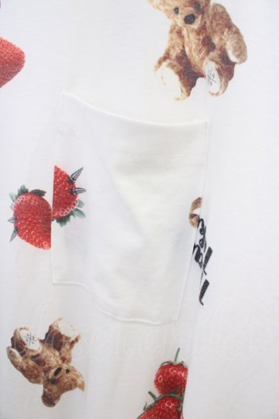 画像4: 【SALE】TRAVAS TOKYO Tシャツ.Strawberry bear relax dress/ルームウェアワンピース /ホワイト/F T-22-07-13-004-TR-sh-KN-ZT287