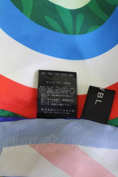 画像2: DOWBL スカーフ.geometric pattern /パターン/F T-22-07-22-021-DO-za-KN-ZT288 (2)