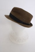【WINTERセール】VANQUISH ハット.ストロー /ブラウン/- T-22-07-22-023-VA-za-NA-ZT133