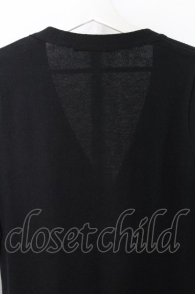 画像4: Stud. カーディガン.ニットワッペンブロークン /ブラック/F O-22-07-24-031-St-to-YM-ZT356 (4)