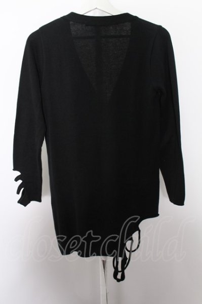 画像5: Stud. カーディガン.ニットワッペンブロークン /ブラック/F O-22-07-24-031-St-to-YM-ZT356 (5)