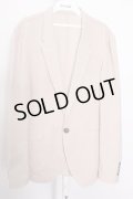 【SALE】GOSTAR DE FUGA ジャケット.リネンライクポリエステルテーラード'20SS /ベージュ/48 O-22-07-24-007-GO-ja-YM-ZT386