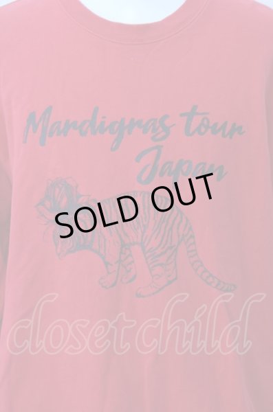 画像2: MARDIGRAS(SADS清春) カットソー.Tigerプリントスウェット /レッド/XL O-22-07-27-043-MA-to-YM-ZT109 (2)