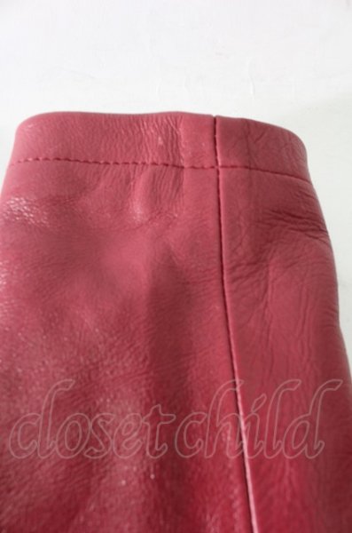 画像7: NO ID. ジャケット.カウレザーVネックシングルライダース /レッド/2 O-22-07-27-045-NO-ja-YM-ZT-ML020 (7)