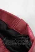 画像8: 【WINTERセール】NO ID. ジャケット.カウレザーVネックシングルライダース /レッド/2 O-22-07-27-045-NO-ja-YM-ZT-ML020