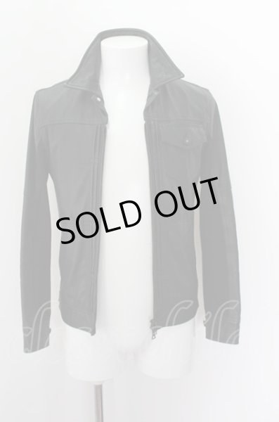 画像3: NO ID. ジャケット.PIGレザーZIP-Gジャン /ブラック/1 O-22-07-27-083-NO-ou-YM-ZT-ML003 (3)