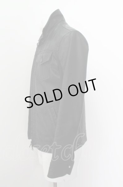 画像4: NO ID. ジャケット.PIGレザーZIP-Gジャン /ブラック/1 O-22-07-27-083-NO-ou-YM-ZT-ML003 (4)