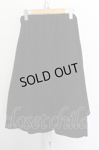 画像2: Alleglo パンツ.ドレープワイドガウチョ /ブラック/F O-22-07-27-087-Al-pa-YM-ZT394 (2)