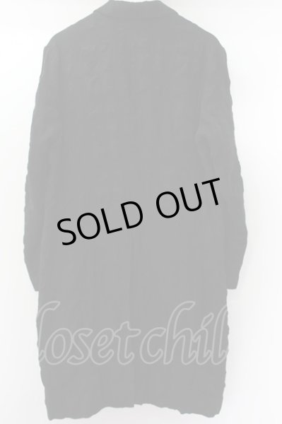 画像5: NO ID. コート.ウールコットン縮絨チェスター /ブラック/1 O-22-07-31-007-NO-ou-YM-ZT-M002 (5)