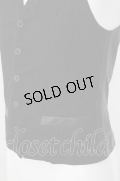 画像3: BACKLASH ベスト.リネン昆ストライプカーフ /ブラック/2 O-22-07-31-010-BA-to-YM-ZT351 (3)