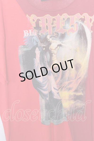 画像2: NO ID. BLACK Tシャツ.天竺リメイク Type B /レッド/2 O-22-08-04-038-NO-ts-YM-ZT368 (2)