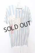 【SALE】NO ID. BLACK Tシャツ.Anarchy /サックス/1 O-22-08-04-044-NO-ts-YM-ZT368