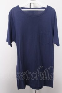 【SALE】NO ID. Tシャツ.C天竺C/N /ブルー/1 O-22-08-04-049-NO-ts-YM-ZT409