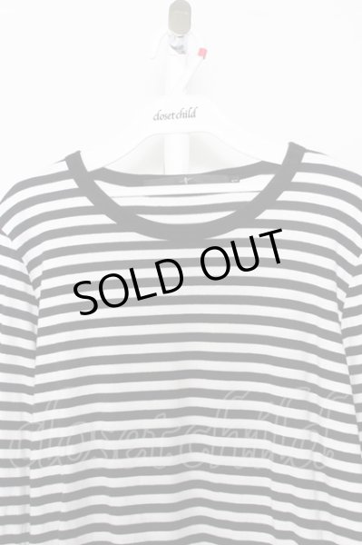 画像2: NO ID. カットソー.ボーダーロンT /ブラックｘホワイト/1 O-22-08-04-008-NO-to-YM-ZT410 (2)