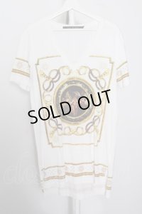 【SALE】NO ID. Tシャツ.C天竺AngelプリントルーズV /ホワイト/1 O-22-08-04-014-NO-ts-YM-ZT367
